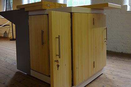 National-Trust-Quarry-Bank-Mill-Mobile-Collections-Display-Counter5