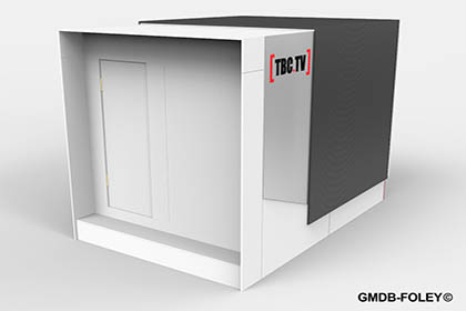 TBC:TV Michael Anthony Barnes Wynters Modular Lab Set Designs GMDB© Pier 8 Lowry Manchester